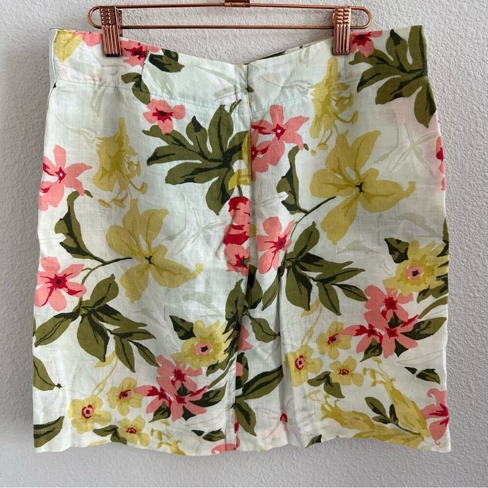 Tommy Bahama Relax 100% Linen Floral Skirt 6 - Picture 5 of 7